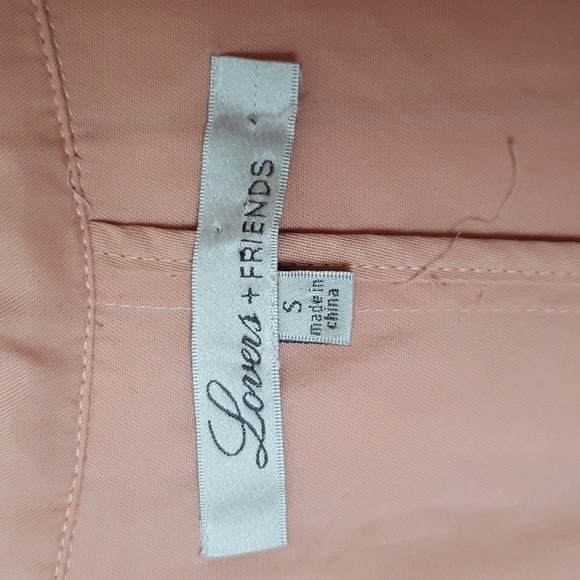 Lovers & friends peach button front summer dress, tencel, women's size small - Picture 4 of 10